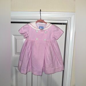 Katie Company Pink Baby Dress with White Collar